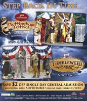 Nottingham Festival & Tumbleweed Township Print Ad